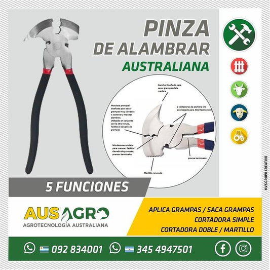 Pinza De Alambrar 5 Usos Australiana